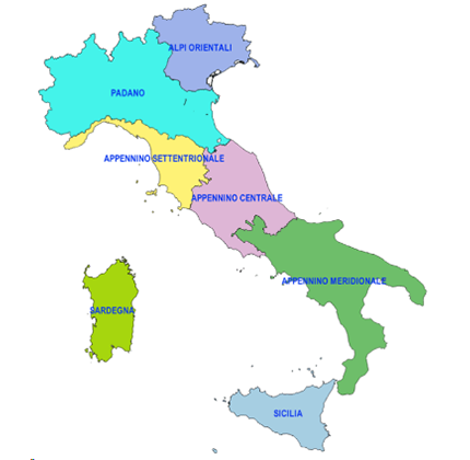 Distretti idrografici in Italia